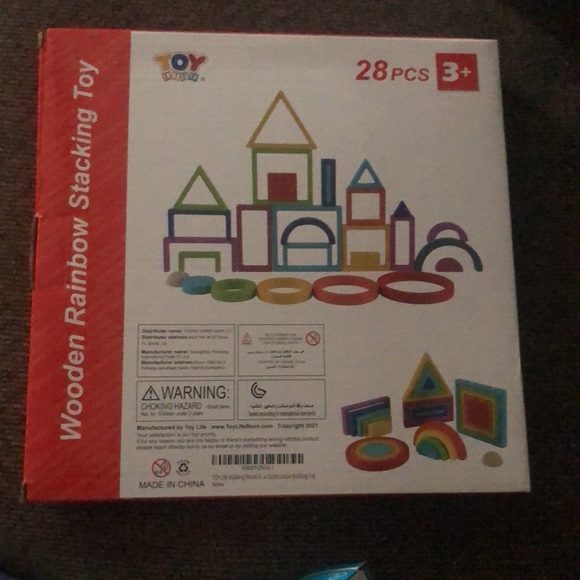 Wooden Rainbow Stacking Toys! Great for learning! - Picture 2 of 2